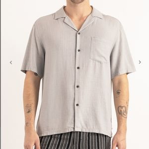 Banks journal grey button down